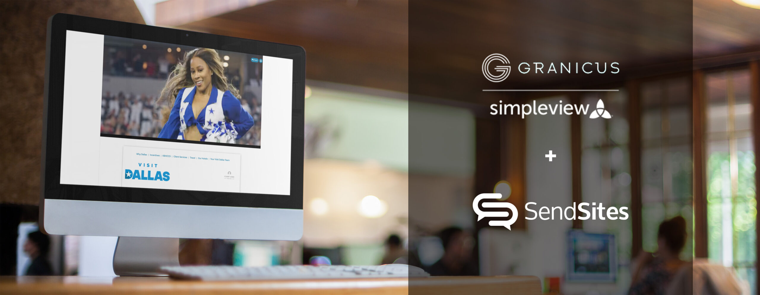 SendSites Simpleview CRM integration for DMO sales proposals